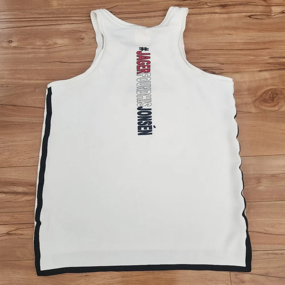 NIKE White Sleeveless Mens Athletic Top size LARGE - Picture 3 of 8